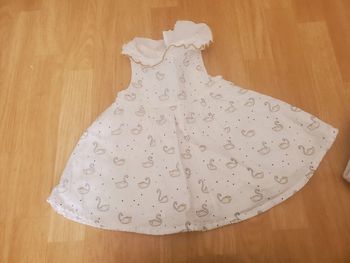 Robe motif cigne 3mois