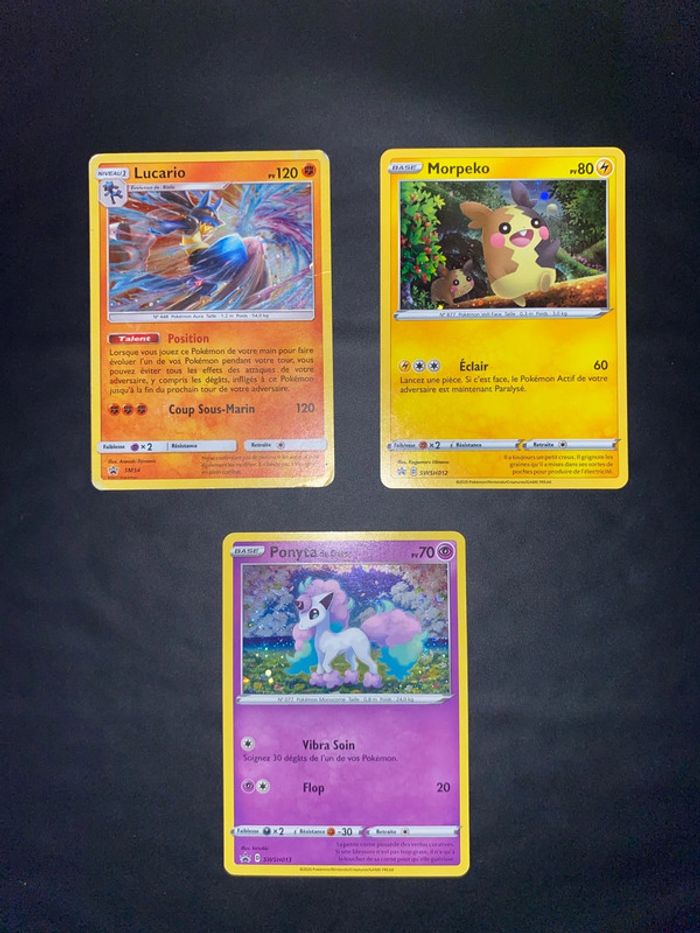 Lots carte Pokémon holographique promo