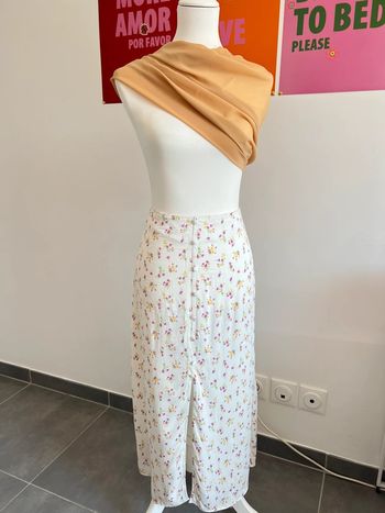 Jupe Longue Fleurie & Boutonnée Primark XXL