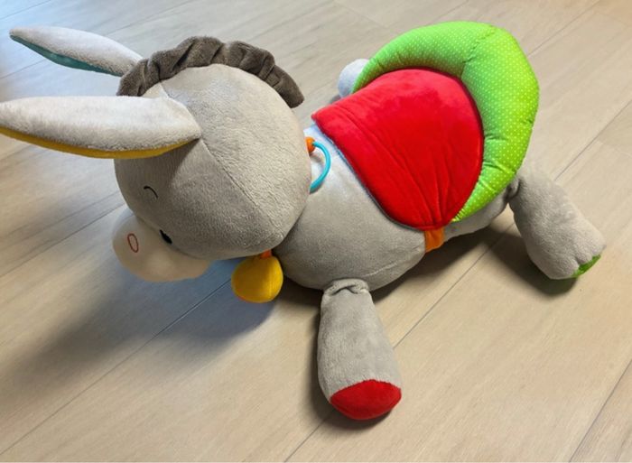 Peluche activités éveil Oxybul âne