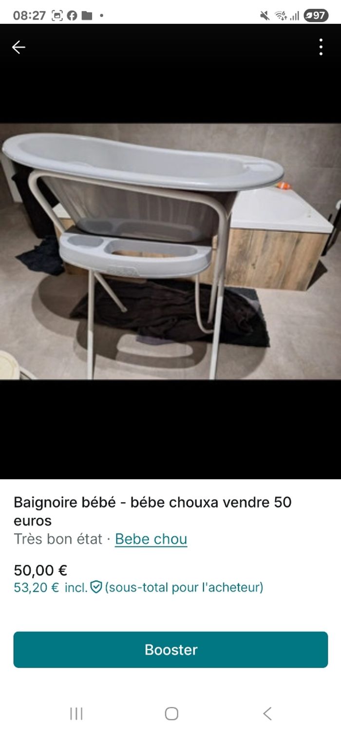 Baignoire bebe joue etat impecc