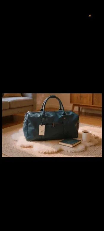 Sac bleu marine spacieux neuf