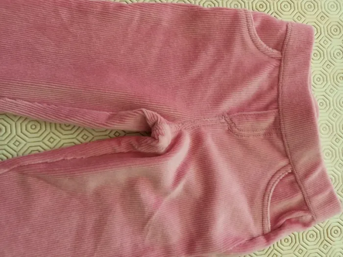 Pantalon Tex 18 mois velours côtelé rose - photo numéro 2