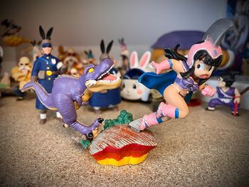 Figurine dragon ball gashapon capsule megahouse Chichi Rex