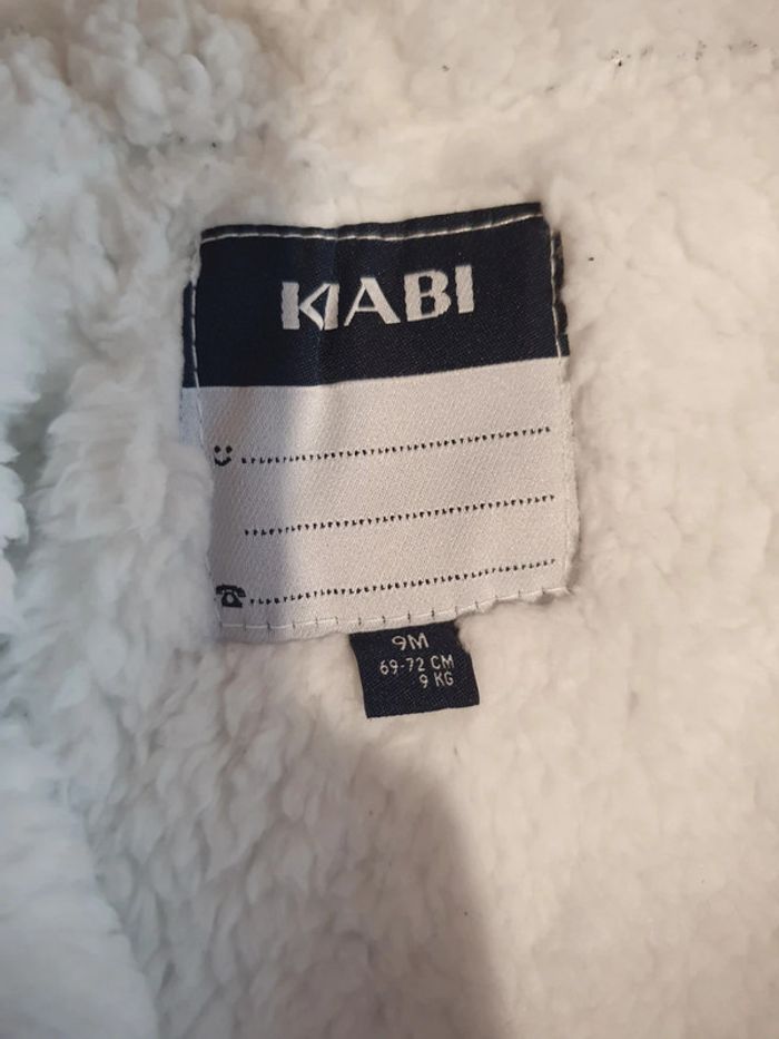 Manteau a capuche laine fourré 9 mois - photo numéro 5