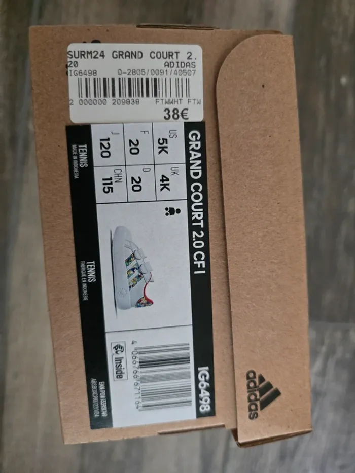 Adidas taille 20