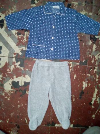 Chemise+pantalon de pyjama garçon 12 mois