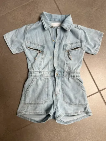 Combi short en jean Zara