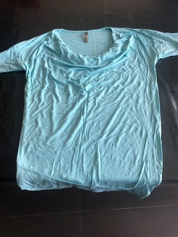 Teeshirt bleu grossesse M