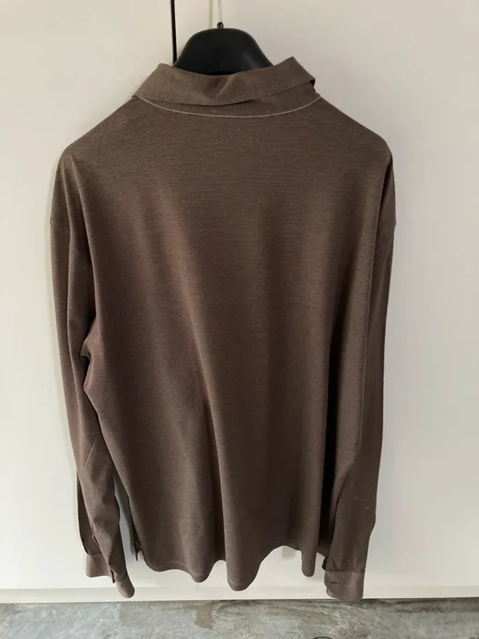 Splendide chemise brune en coton || Andrea Fenzi || Made in Italy || XL - photo numéro 2