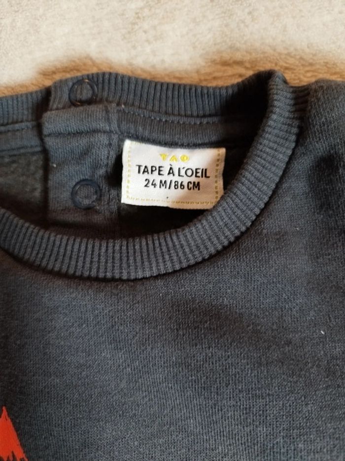 Pull gris TAO taille 2 ans - photo numéro 2