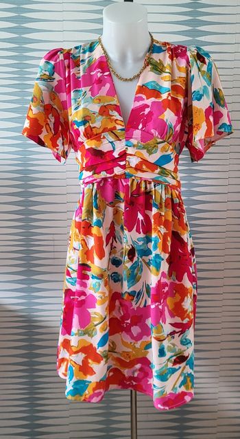 Robe courte imprimée taille XL By One by Loïcia Curve neuve avec étiquette