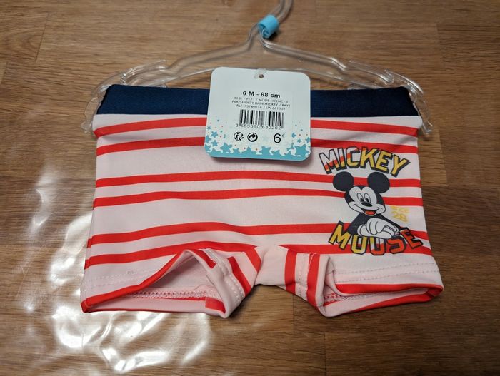 Maillot de bain Mickey garçon 6 mois Disney Neuf avec étiquette - photo numéro 2