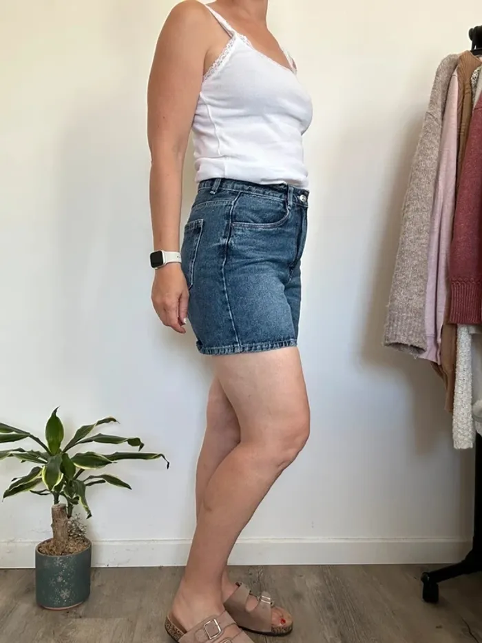 Pimkie Short en jean bleu brut – Taille 38 – Très bon état - photo numéro 3