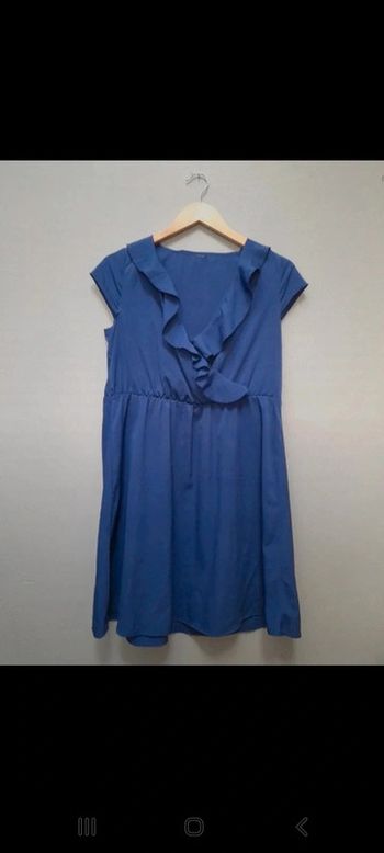 Robe fluide uni courte