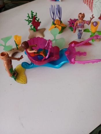 Playmobil sirène avec carosse