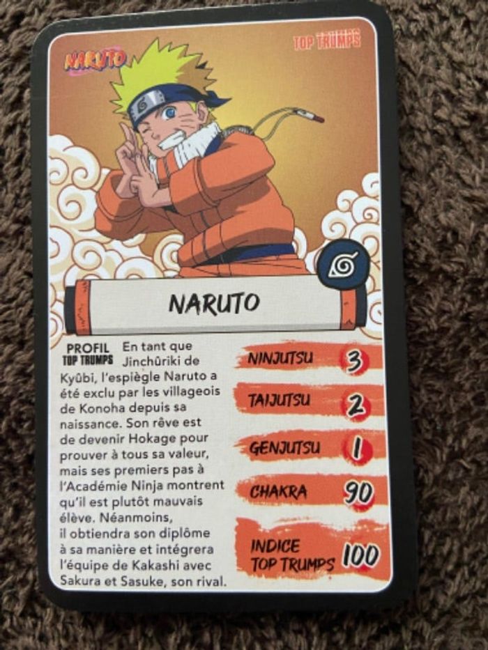 Naruto top trumps 2024 Burger King