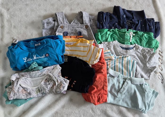 Lot de vêtements bébé garçon 9 mois été