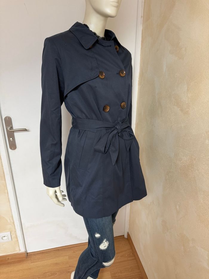 Trench ONLY – Taille L – Neuf avec étiquette – Bleu marine - photo numéro 3