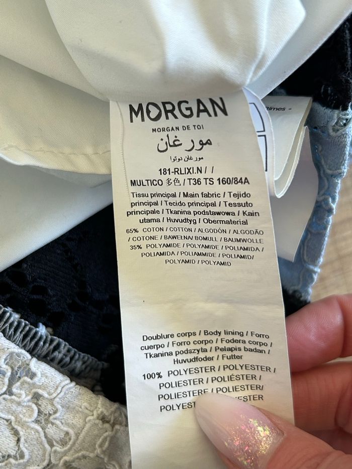 Robe en dentelle à manches longues Morgan taille 36 TBE - photo numéro 10