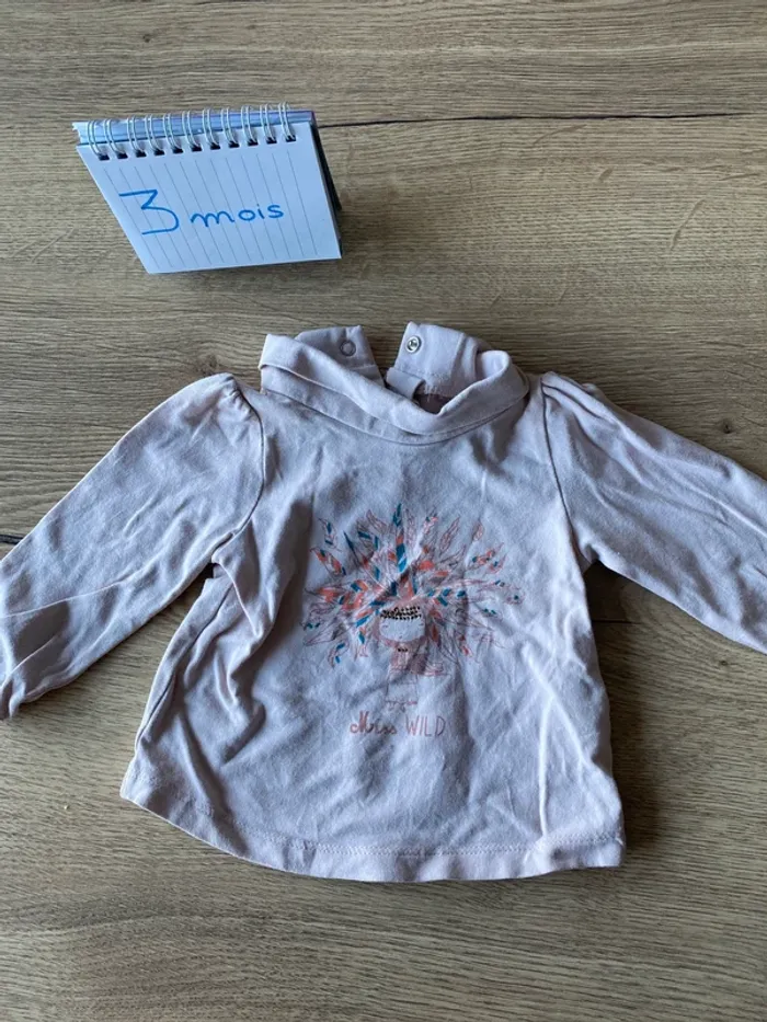 T-shirt manches longues - 3 mois