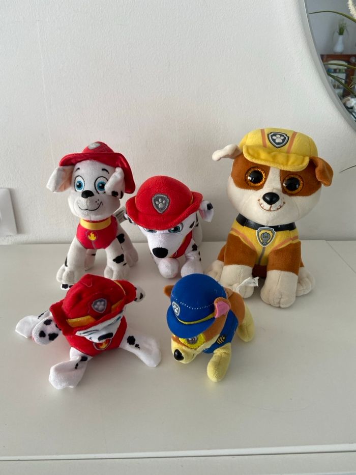 Lot de 5 peluches PAW PATROL / Pat’ Patrouille – Nickelodeon