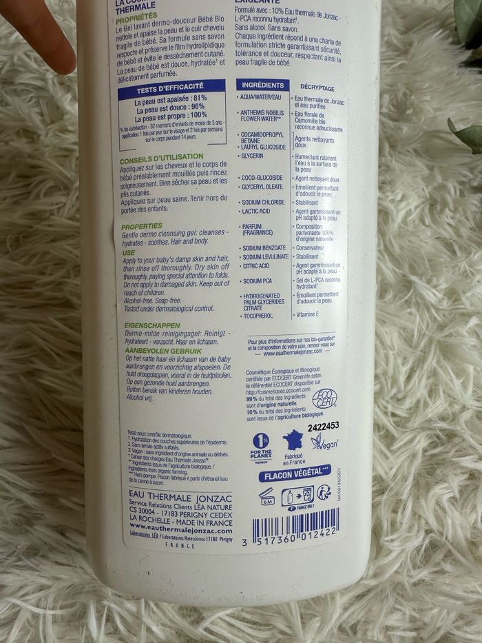 gel lavant eau thermale jonzac - photo numéro 3