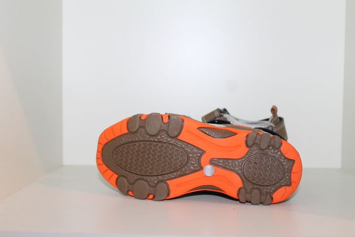 superbe sandales nus pieds marron et orange 31 - photo numéro 6