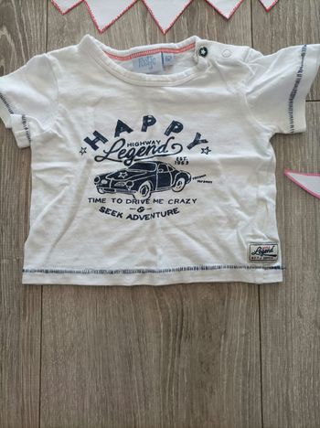 Tee-shirt 3 mois mc voiture