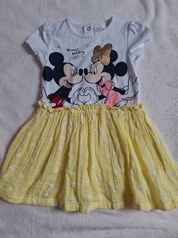 Robe minnie manches courtes Disney