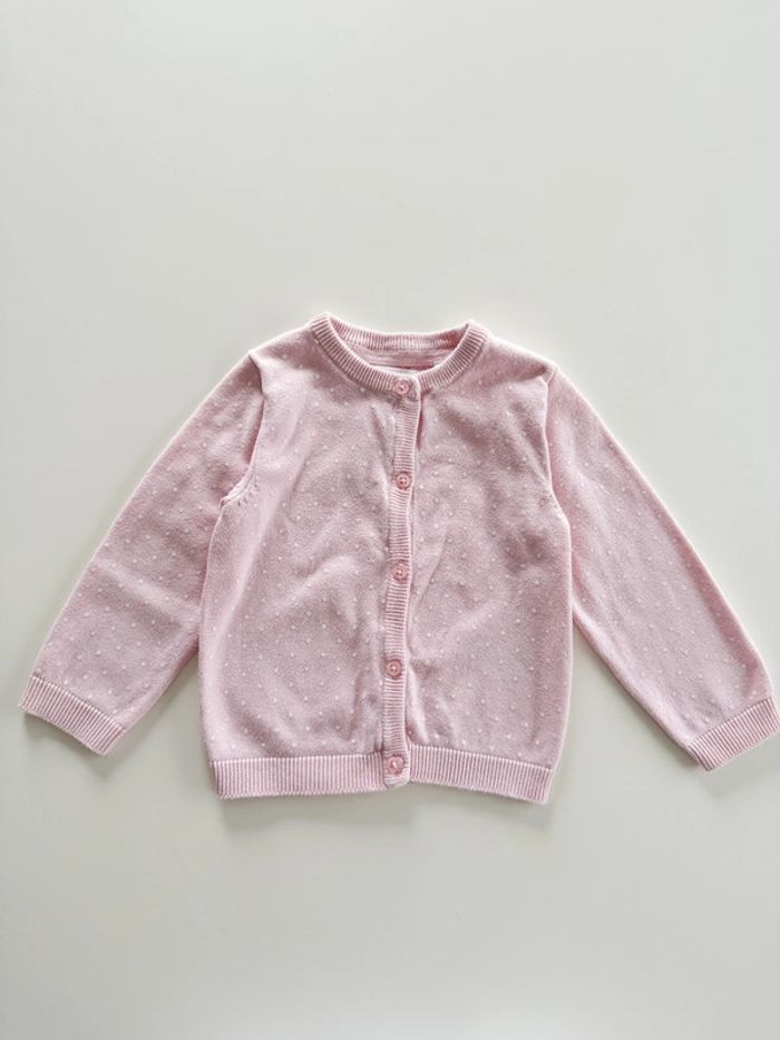 Gilet rose Mes Petits Cailloux Taille 23 mois