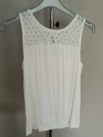 haut sans manche écru TL