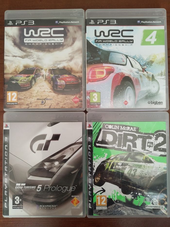 Lot 4 jeux courses automobiles ps3.