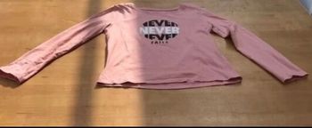 Tee shirt manche longue saumon