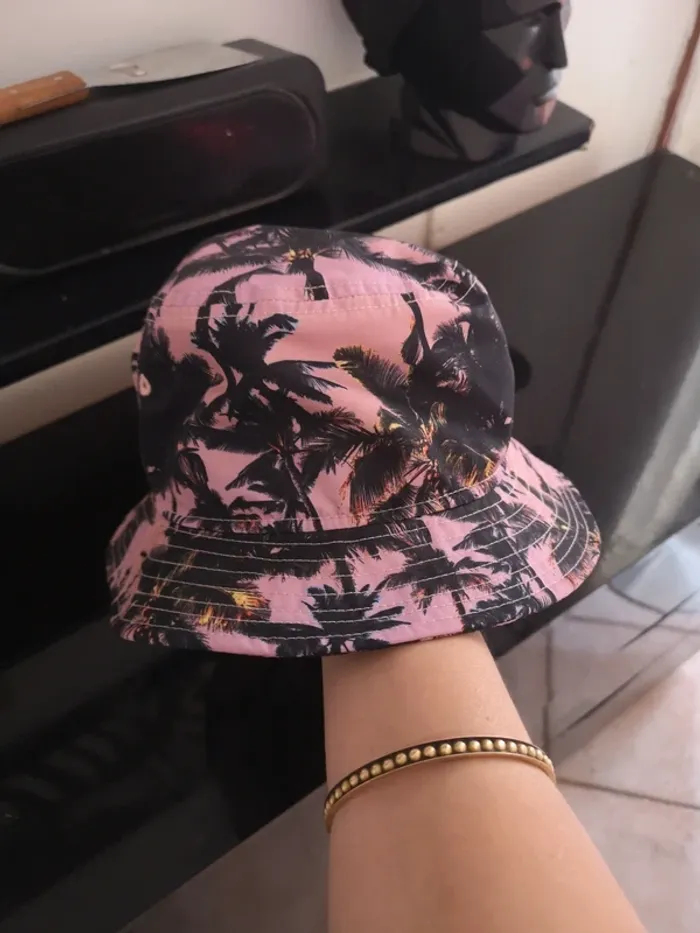 Bob rose à motifs palmiers New era - photo numéro 3