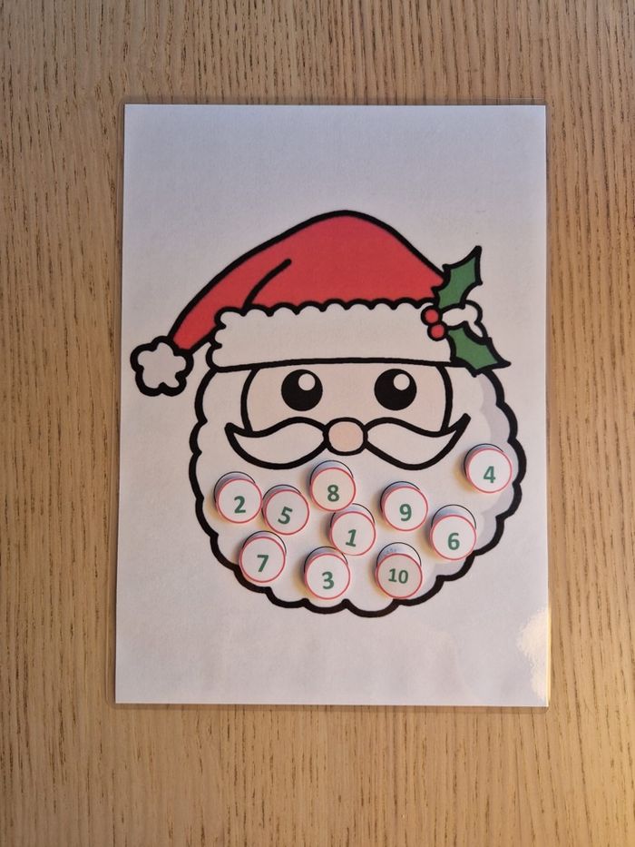 Fiche Montessori : La barbe du Père Noël - photo numéro 2