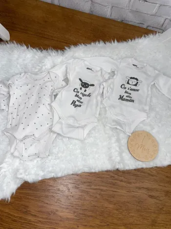 Lot de 4 bodys