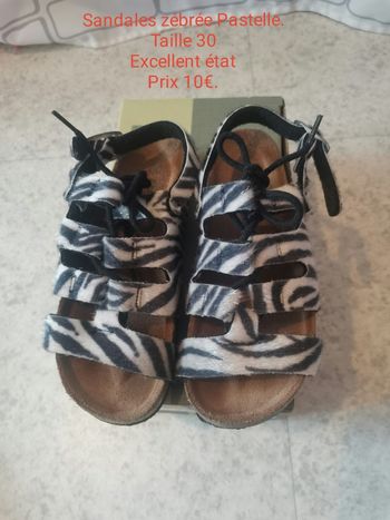 Sandale zèbre