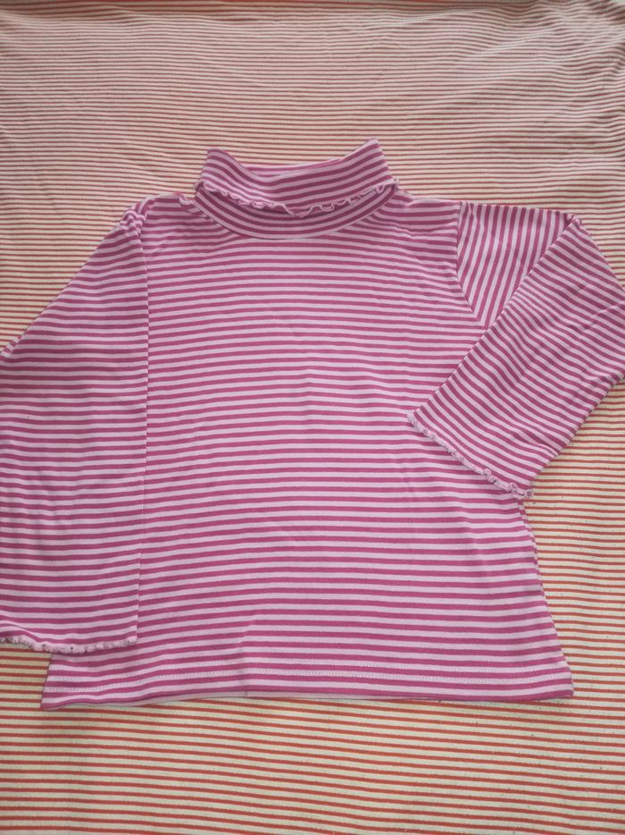 Tee shirt Col roulé fille 8 ans TISSAIA