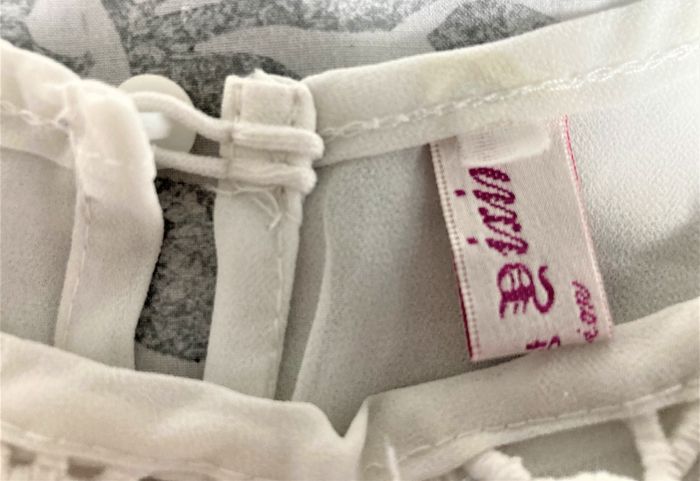 Blouse dentelle guipure sur voile blanc sans manches taille 38/40 - photo numéro 2