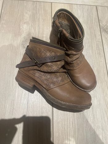 Bottine basse camel