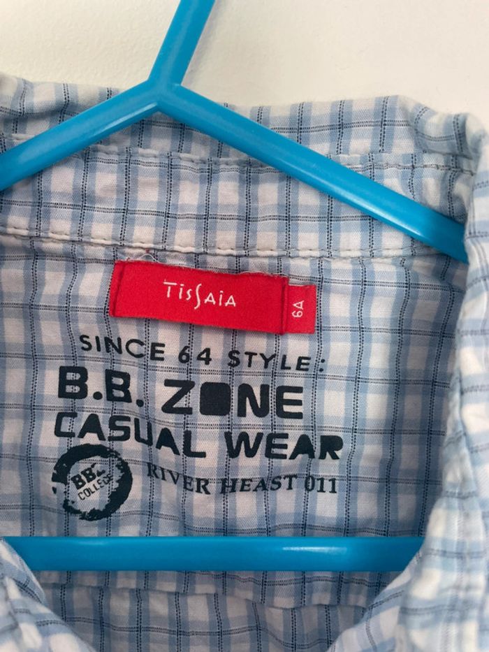 Chemise à carreaux tissaia 6 ans garçon - photo numéro 3