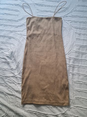 Robe moulante beige Pull and Bear taille S