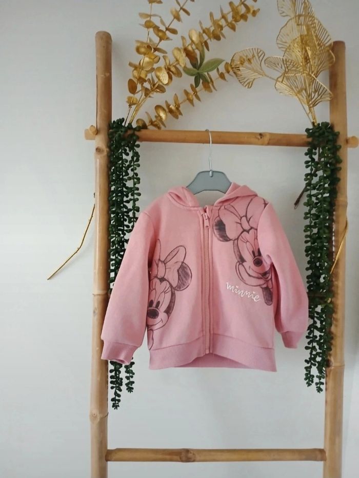 Veste à capuche zippée Minnie Disney bébé fille