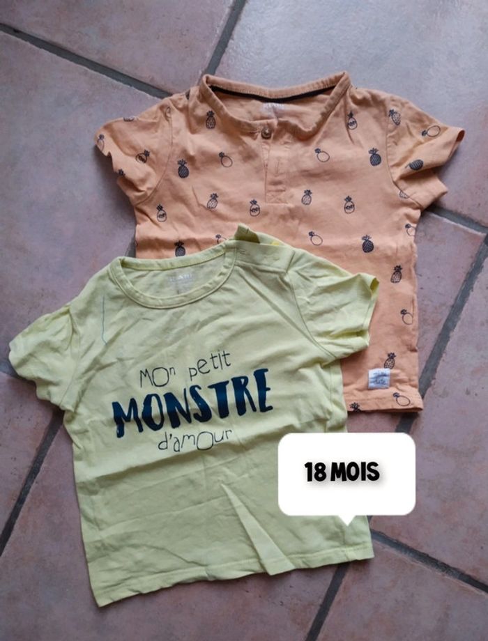 Tshirt orange et jaune