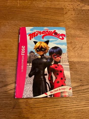 Livre La bibliothèque Rose Miraculous Un chat de trop ! Numéro 2