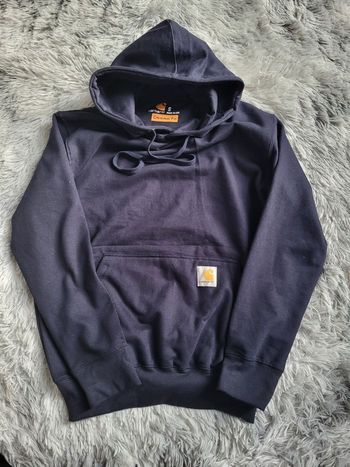Sweat à Capuche Carhartt Rework [NEUF] – Doublé Thermique - Bleu Marine – Taille S – Made in USA 