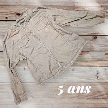 👚🌿 Chemisier kaki Tout Compte Fait – 5 ans 💖