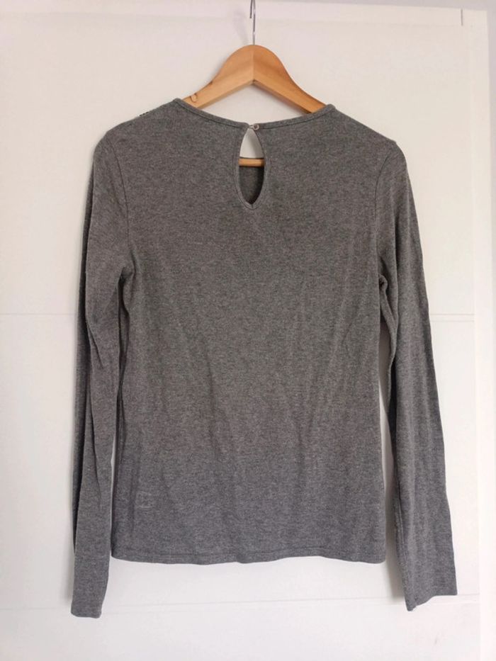 Tee Shirt gris Naf Naf S - photo numéro 3