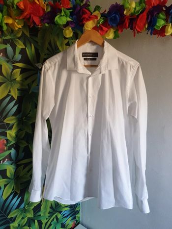Chemise basique blanche slim fit